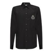 Zwarte Overhemden voor Mannen Dolce & Gabbana , Black , Heren