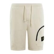 Heren Shorts NorHeren pasvorm Stijlvol Stone Island , White , Heren