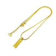 Pre-owned Metal necklaces Dior Vintage , Yellow , Dames