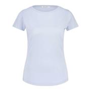 Katoenen T-shirt met ronde hals Stefan Brandt , Blue , Dames