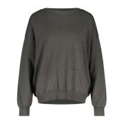 Elegante Oversized Boothals Trui Replay , Gray , Dames