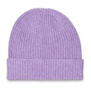 Kasjmier Beanie met Omslag Zanieri , Purple , Heren