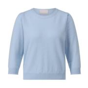 Kasjmier 3/4 Mouw Pullover Hemisphere , Blue , Dames