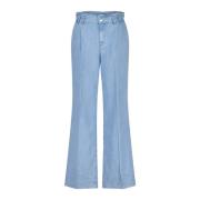 High-Waist Wide-Leg Jeans Marc Cain , Blue , Dames