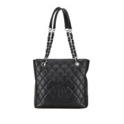 Pre-owned Leather chanel-bags Chanel Vintage , Black , Dames