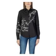 Lente/Zomer Dames Lange Mouw Shirt Desigual , Black , Dames