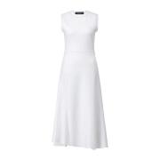 Glanzende Detail Midi Jurk Fabiana Filippi , White , Dames