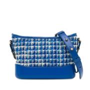 Pre-owned Leather shoulder-bags Chanel Vintage , Blue , Dames