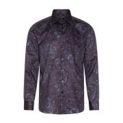 Casual Overhemd met Paisley Patroon Etro , Purple , Heren