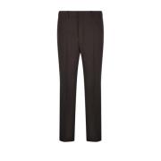 Donkere Koffie Straight Fit Broek Ami Paris , Brown , Heren