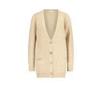 Stijlvolle Vest met Studs Patrizia Pepe , Beige , Dames