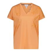 Bedrukt Valeriana Functioneel Shirt V-hals Sportalm , Orange , Dames