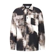 Print Overshirt met Klassieke Details Carlo Colucci , Multicolor , Her...