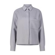 Kasjmier Overshirt met Verborgen Knoopsluiting Iris Von Arnim , Gray ,...