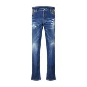 Cool Guy Slim-Fit Jeans met Studs Dsquared2 , Blue , Heren