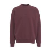 Rode Geborduurde Logo Sweater Aw24 C.p. Company , Brown , Heren