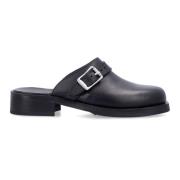 Leren Cross Strap Muiltjes Our Legacy , Black , Heren