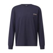 Logo Longsleeve Shirt A.p.c. , Blue , Heren