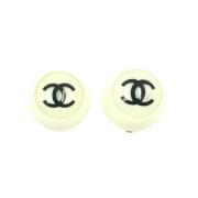 Pre-owned Plastic chanel-jewelry Chanel Vintage , White , Dames