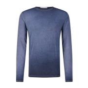 Casual Gewassen Longsleeve Katoen Mix Shirt Kiefermann , Blue , Heren