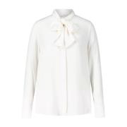 Zijden strikblouse Riani , White , Dames