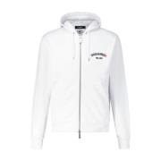 Sportieve Zipper Hoodie Dsquared2 , White , Heren