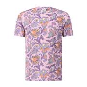 T-shirt met Paisley-patroon Etro , Pink , Heren