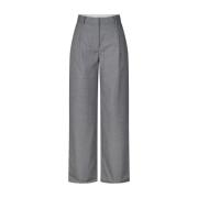 Comfortabele broek met rechte pijpen Samsøe Samsøe , Gray , Dames