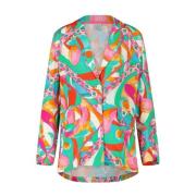 Kleurrijke Print Lichtgewicht Blouse Emily Van den Bergh , Multicolor ...