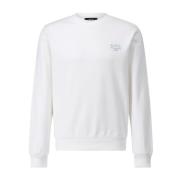 Logo Crew Neck Sweater A.p.c. , White , Heren