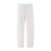 Wijde pijp hoge taille witte jeans Pinko , White , Dames