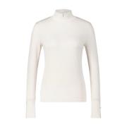 Rollneck Longsleeve met Duimgaten Marc Cain , White , Dames