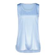 Zijden Top Losse Pasvorm Glanzende Look Herzen's Angelegenheit , Blue ...