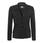 Tailored Stretch Blazer Riani , Black , Dames