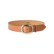 Klassieke leren riem met gouden gesp Isabel Marant , Brown , Dames