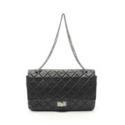 Pre-owned Leather shoulder-bags Chanel Vintage , Black , Dames