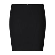 Zwarte Minirok met Rits Hugo Boss , Black , Dames