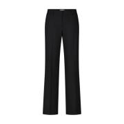 Elegante broek met rechte snit en plooien Seductive , Black , Dames