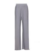 Elastische Taille Rechte Pijp Broek Lanvin , Gray , Dames