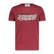 T-shirt met logoprint Iceberg , Red , Heren