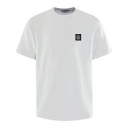 Heren Korte Mouw T-shirt Stone Island , Blue , Heren