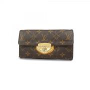 Pre-owned Canvas wallets Louis Vuitton Vintage , Brown , Dames