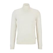 Wollen Coltrui Trui Elegant Stijl Hugo Boss , White , Heren