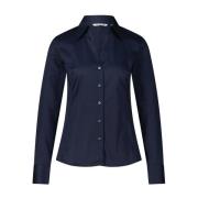 Elegante V-hals Blouse Caliban , Blue , Dames