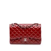 Pre-owned Leather chanel-bags Chanel Vintage , Red , Dames