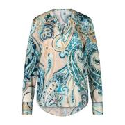 Zijden Paisley Blouse Herzen's Angelegenheit , Multicolor , Dames