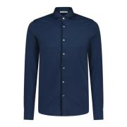 Slim-Fit Shirt met Haaienkraag Stefan Brandt , Blue , Heren