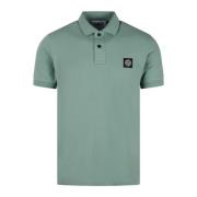 Slim Fit Polo Shirt Katoen Ss25 Stone Island , Green , Heren