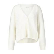 Gebreide Cardigan Sale - V-Hals Samsøe Samsøe , White , Dames