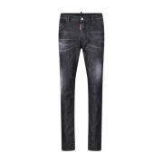 Ripped Slim-Fit Skater Jeans Dsquared2 , Gray , Heren